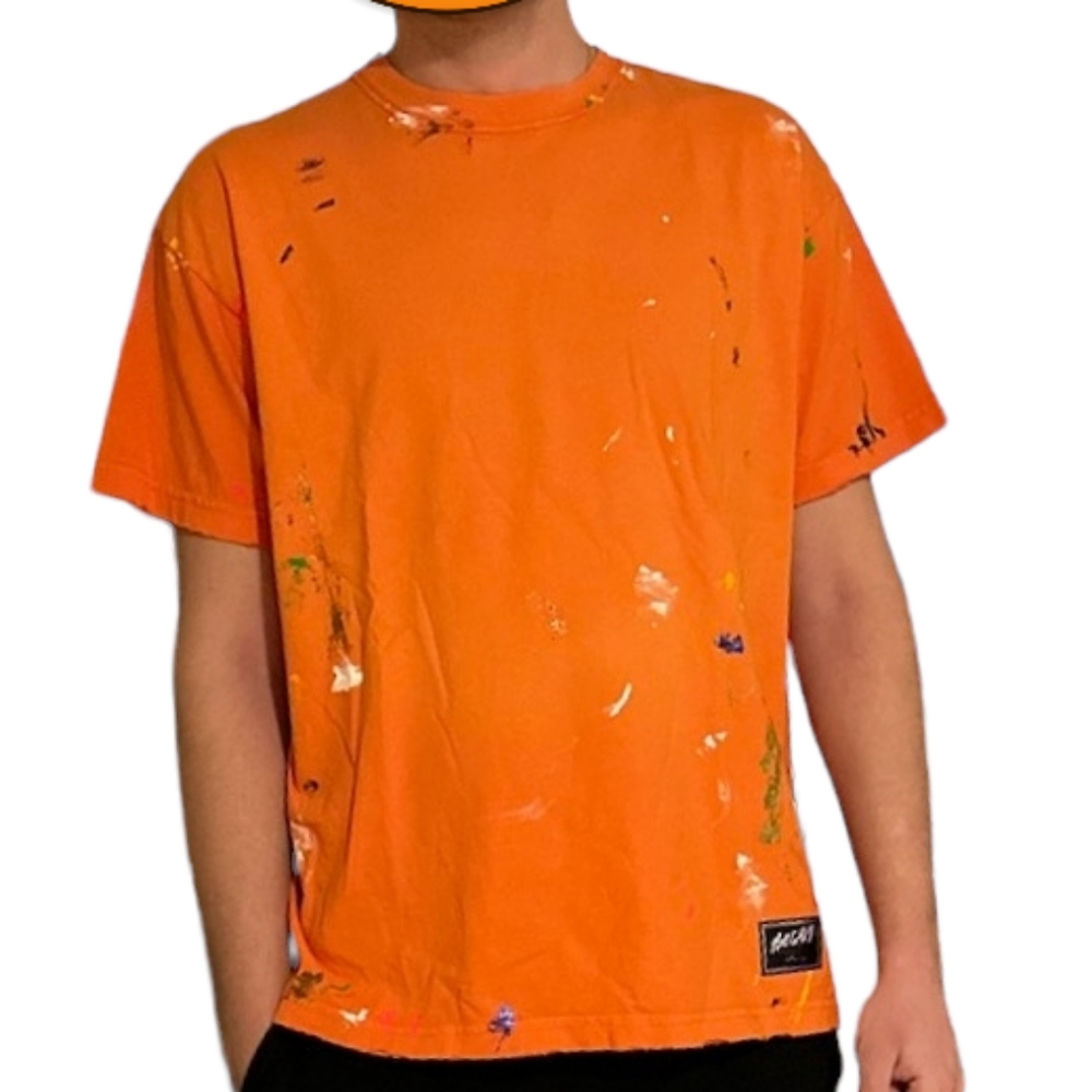 NWT Bossi Sportswear AHT Vintage Style Cotton T-Shirt Orange